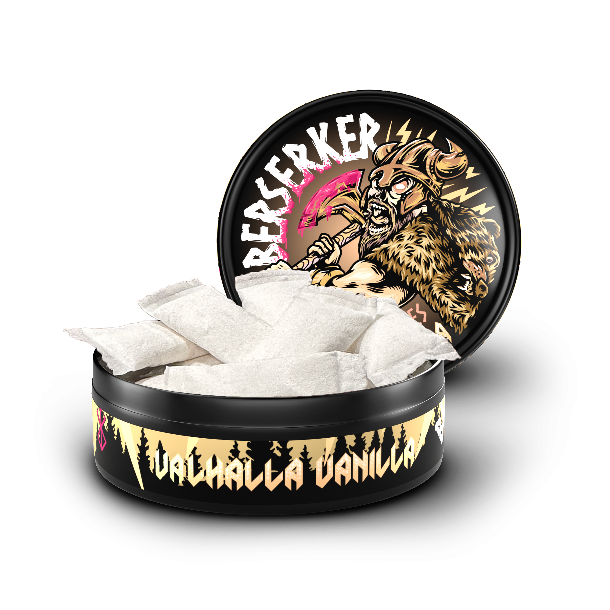 Berserker Valhalla Vanilla Caffeine Pouches - Zyn