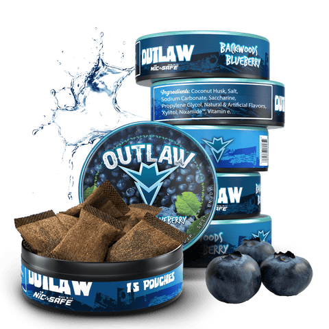 Outlaw Backwoods Blueberry Pouches - 6 Pack