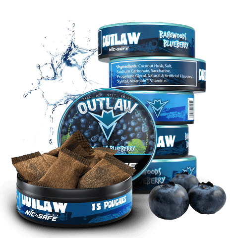 Outlaw Backwoods Blueberry Pouches - 6 Pack