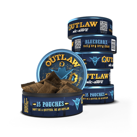 Outlaw Backwoods Blueberry Pouches - 6 Pack