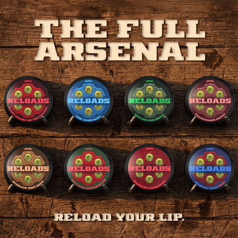 Reloads Pouches - Sampler 8 Pack - Outlaw Dip Company Inc.
