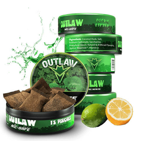 Outlaw Lucky Lipper Pouches - 6 Pack