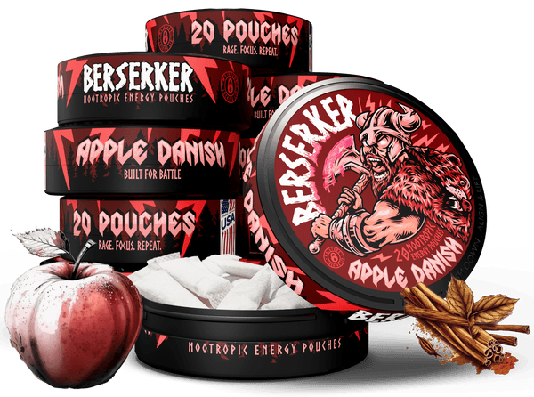 Berserker Apple Danish Caffeine Pouches - Zyn Alternative – Outlaw