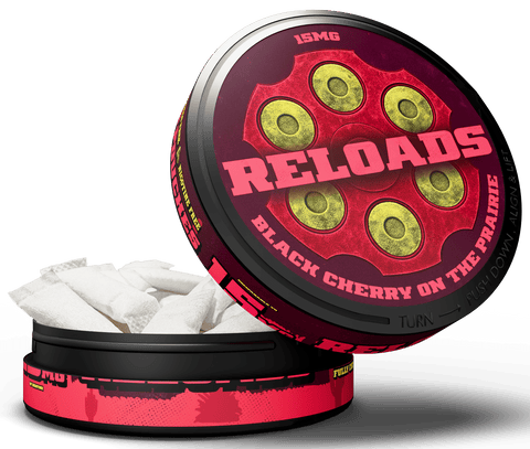 Reloads Black Cherry on the Prairie Pouches - Single - Outlaw Dip Company Inc.