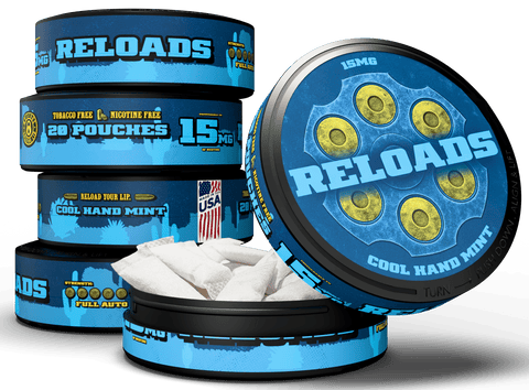 Reloads Cool Hand Mint Pouches - Outlaw Dip Company Inc.