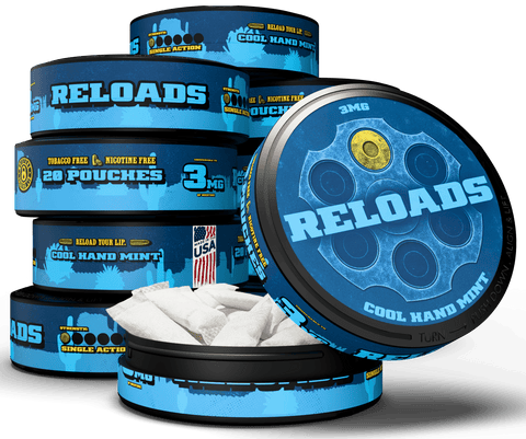 Reloads Cool Hand Mint Pouches - Outlaw Dip Company Inc.