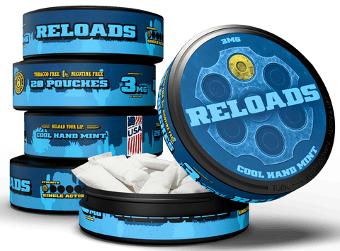 tobacco pouches dip Dialed In & Whitetail Smokeless Refreshing wintergreen flavor Nicotine Reloads Cool Hand Mint Pouches