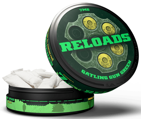 Reloads Gatling Gun Wintergreen Pouches - Single - Outlaw Dip Company Inc.