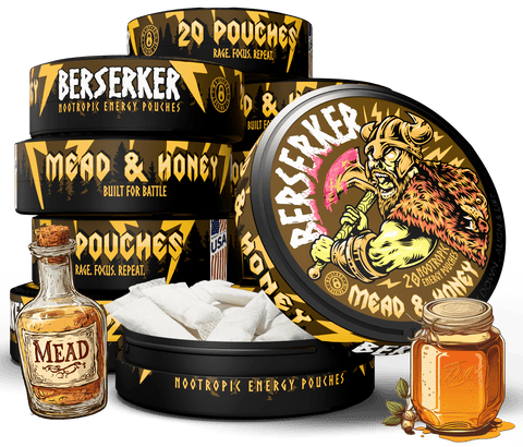 Berserker Caffeine Pouches - Mead & Honey
