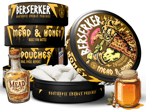 Berserker Caffeine Pouches - Mead & Honey