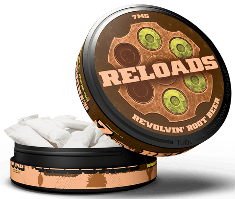 Reloads Revolvin' Root Beer Pouches - Single - Outlaw Dip Company Inc.
