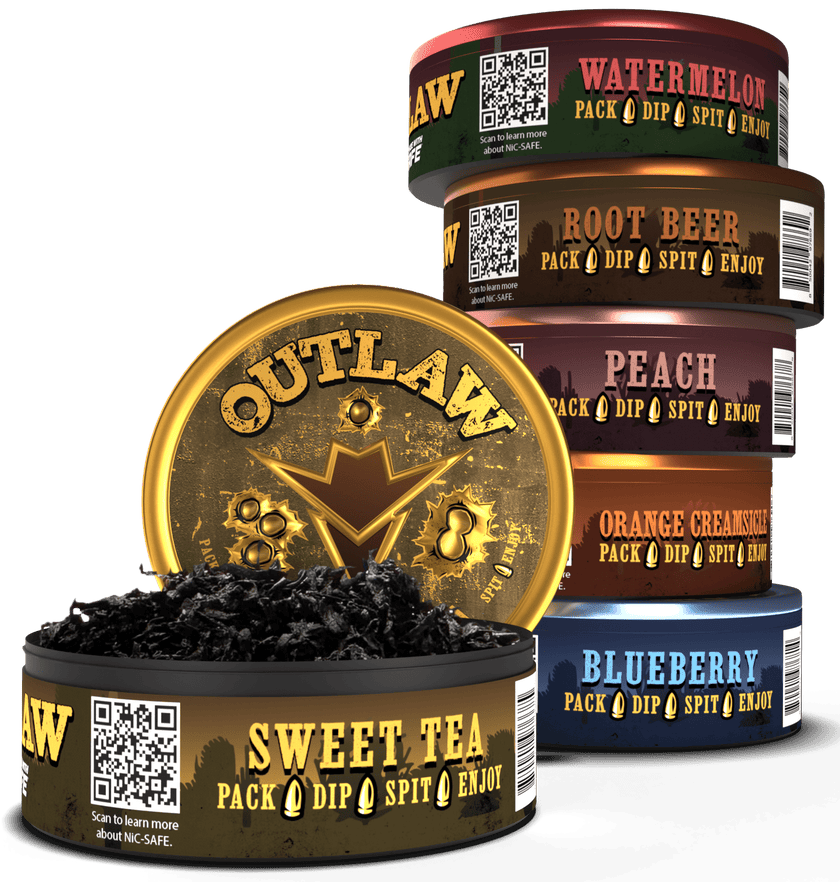 Variety Packs - Premium Chewing Tobacco Alternatives – Outlaw Dip ...
