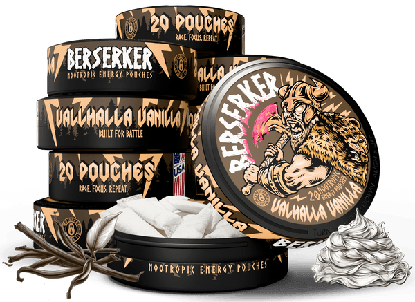 Berserker Valhalla Vanilla Caffeine Pouches - Zyn Alternative
