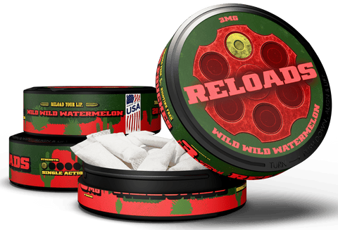 Reloads Wild Wild Watermelon Pouches - Outlaw Dip Company Inc.