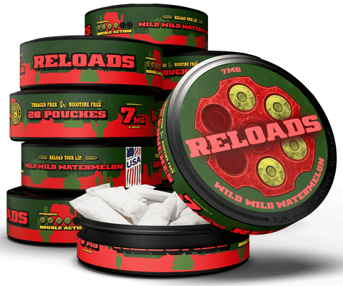 Reloads Wild Wild Watermelon Pouches - Outlaw Dip Company Inc.