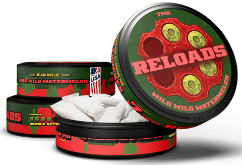 Reloads Wild Wild Watermelon Pouches - Outlaw Dip Company Inc.