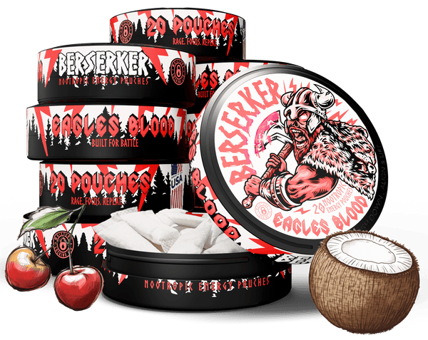 Berserker Eagles Blood Caffeine Pouches - Zyn Alternative – Outlaw