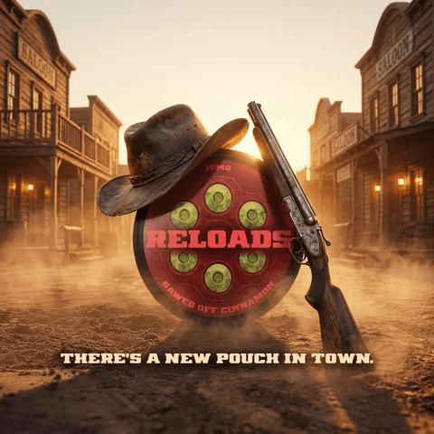 Reloads Sawed-Off Cinnamon Pouches - Outlaw Dip Company Inc.