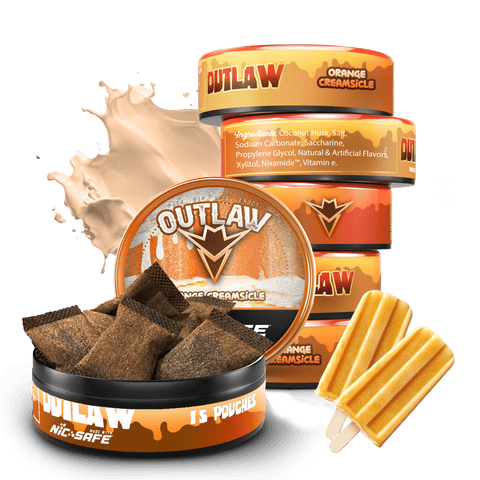 Outlaw Orange Creamsicle Pouches - 6 Pack