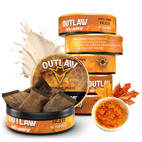 Outlaw Maple Crème Brûlée Pouches - 6 Pack