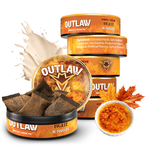 Outlaw Maple Crème Brûlée Pouches - 6 Pack