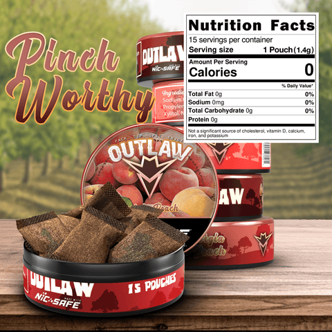 Outlaw Peach Dip Pouches Nutrition Facts