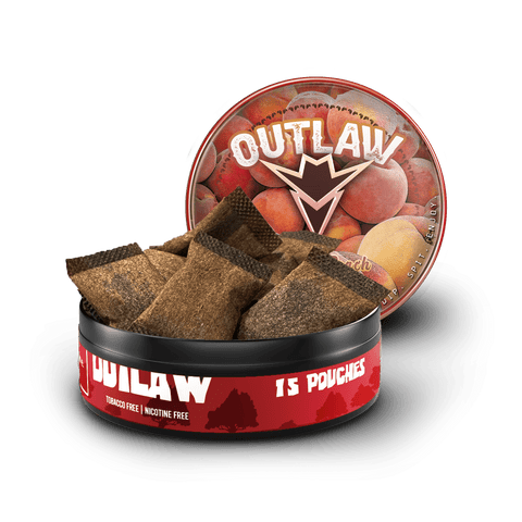 Outlaw Peach Pouches Nicotine Free Can