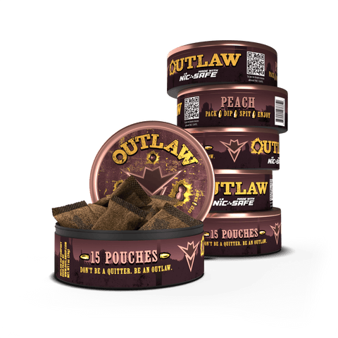 Outlaw Georgia Peach Pouches - 6 Pack