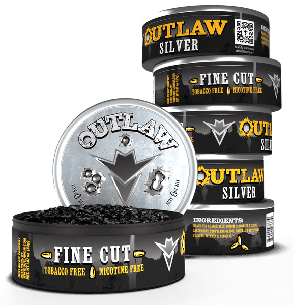 bourbon dip tobacco Outlaw Silver Fine Cut bourbon dip tobacco Outlaw Silver Fine Cut