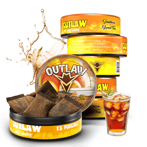 Outlaw Southern Sweet Tea Pouches - 6 Pack