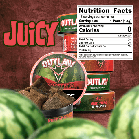 Outlaw Wild Watermelon Pouches - Outlaw Dip Company Inc.