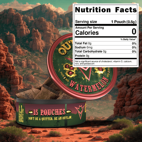 Outlaw Wild Watermelon Pouches - 6 Pack