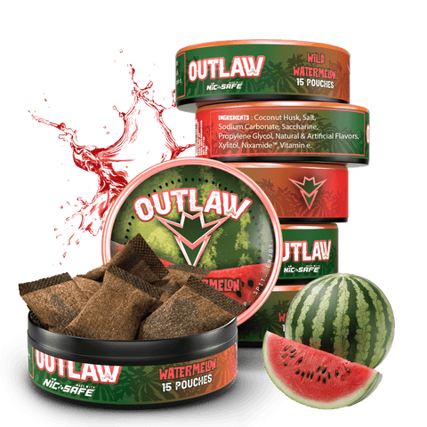 Outlaw Wild Watermelon Pouches - 6 Pack