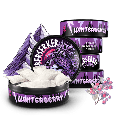 Berserker Winterberry Caffeine Pouches - Zyn Alternative