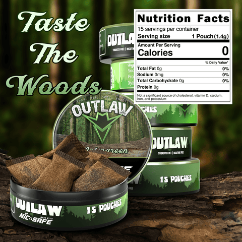 Outlaw Wintergreen Pouches - Outlaw Dip Company Inc.