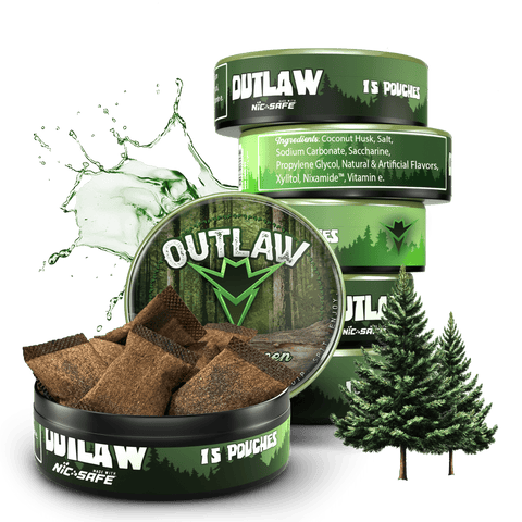 Outlaw Wintergreen Pouches - 6 Pack