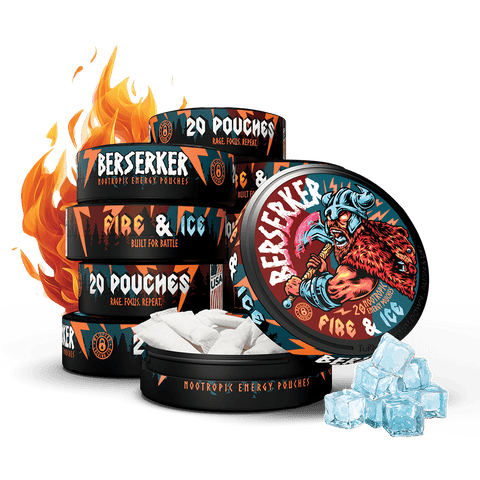 Berserker Caffeine Pouches - Fire & Ice - Outlaw Dip Company Inc.