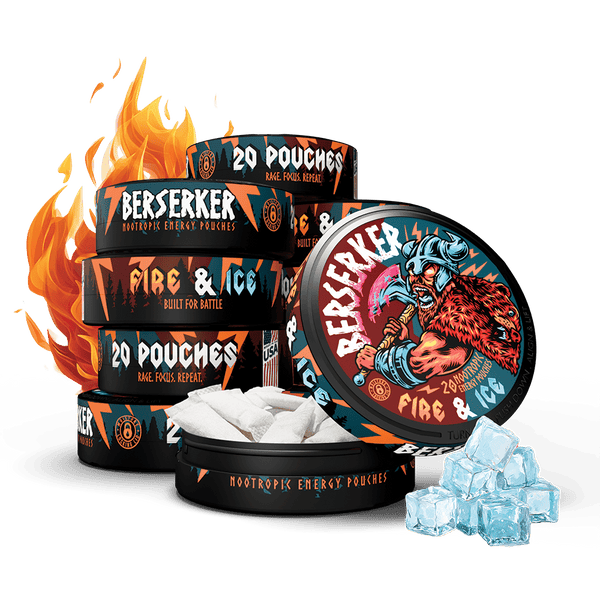 Berserker Fire & Ice Focus Pouches - Energy Drink Alternative