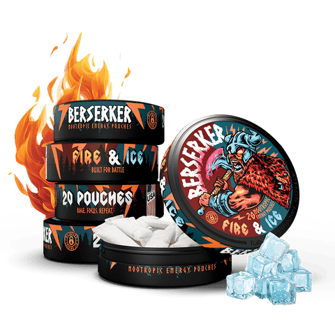 Berserker Caffeine Pouches - Fire & Ice - Outlaw Dip Company Inc.