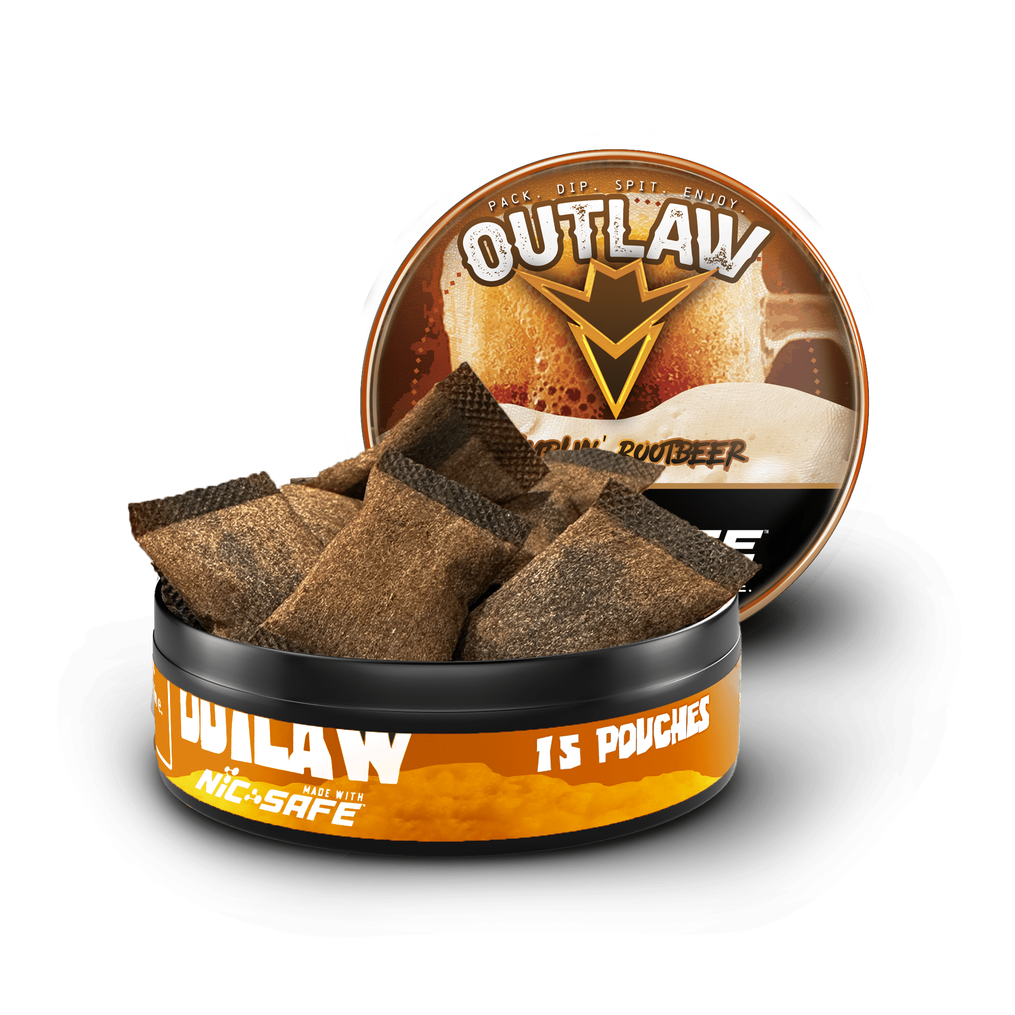 Outlaw Ramblin' Rootbeer Pouches | Outlaw Dip Company Inc.