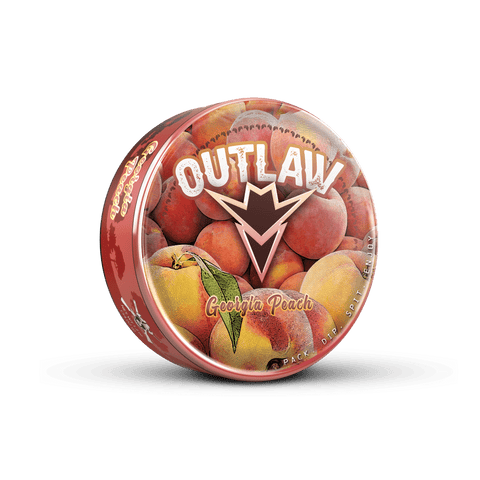 Outlaw Peach Nicotine Free Dip Can